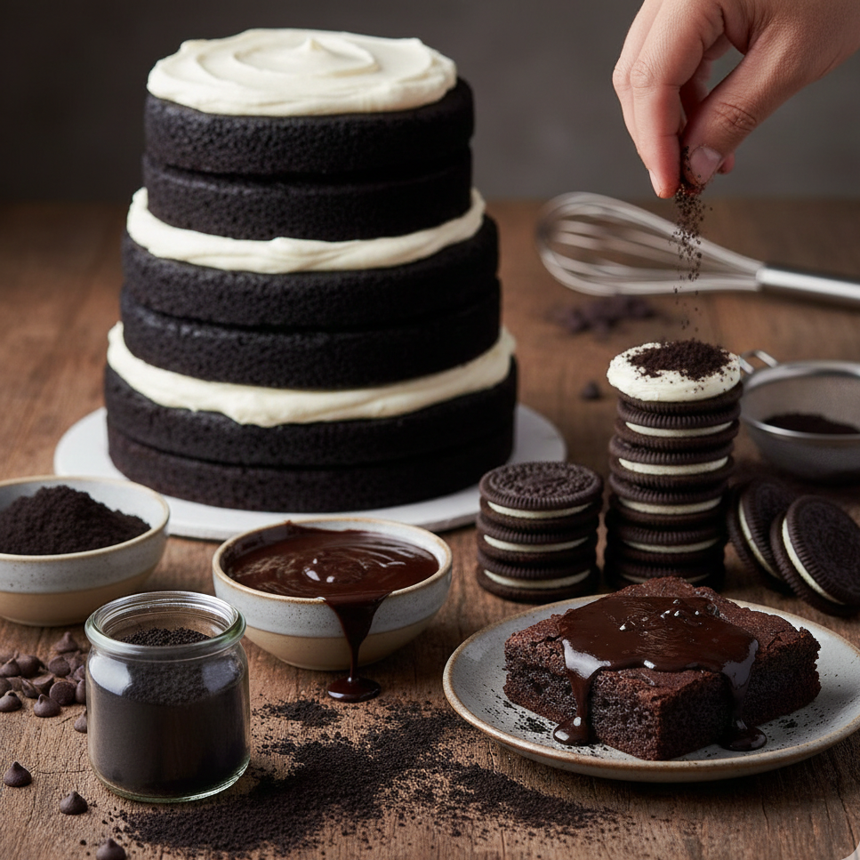 Cocoa Alcalina Negra en Polvo (Black Alkalized Cocoa Powder)– Uso Profesional